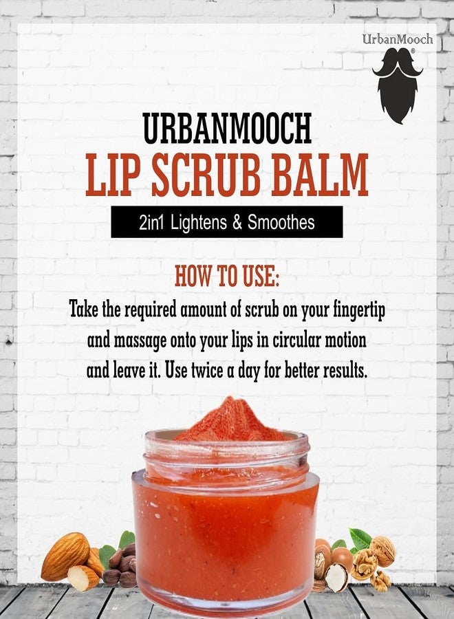 UrbanMooch Lip Scrub Balm Lightening And Brightening Dark Lips For Men Dry Lips/Smoker/Chapped Lips, For Men 15 G - Image 4